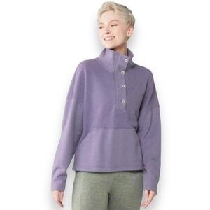 REI CO-OP Wallace Lake Fleece Lackspur Purple Pullover Sweatshirt Small